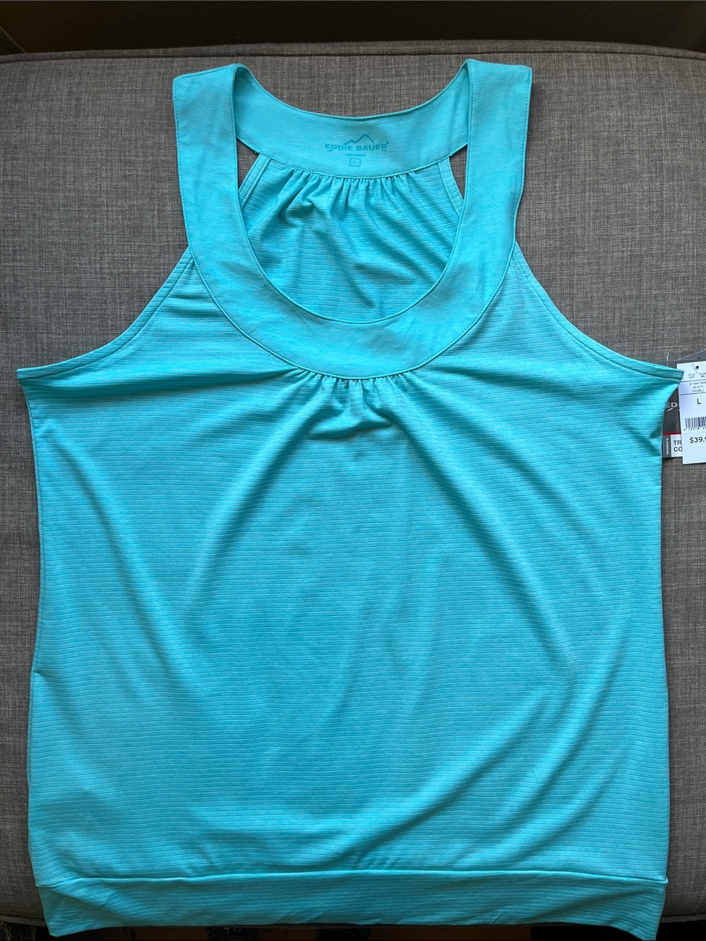 Eddie Bauer Halter Style Tank Top Quick Dry Lightweight NWT L Camping Hiking